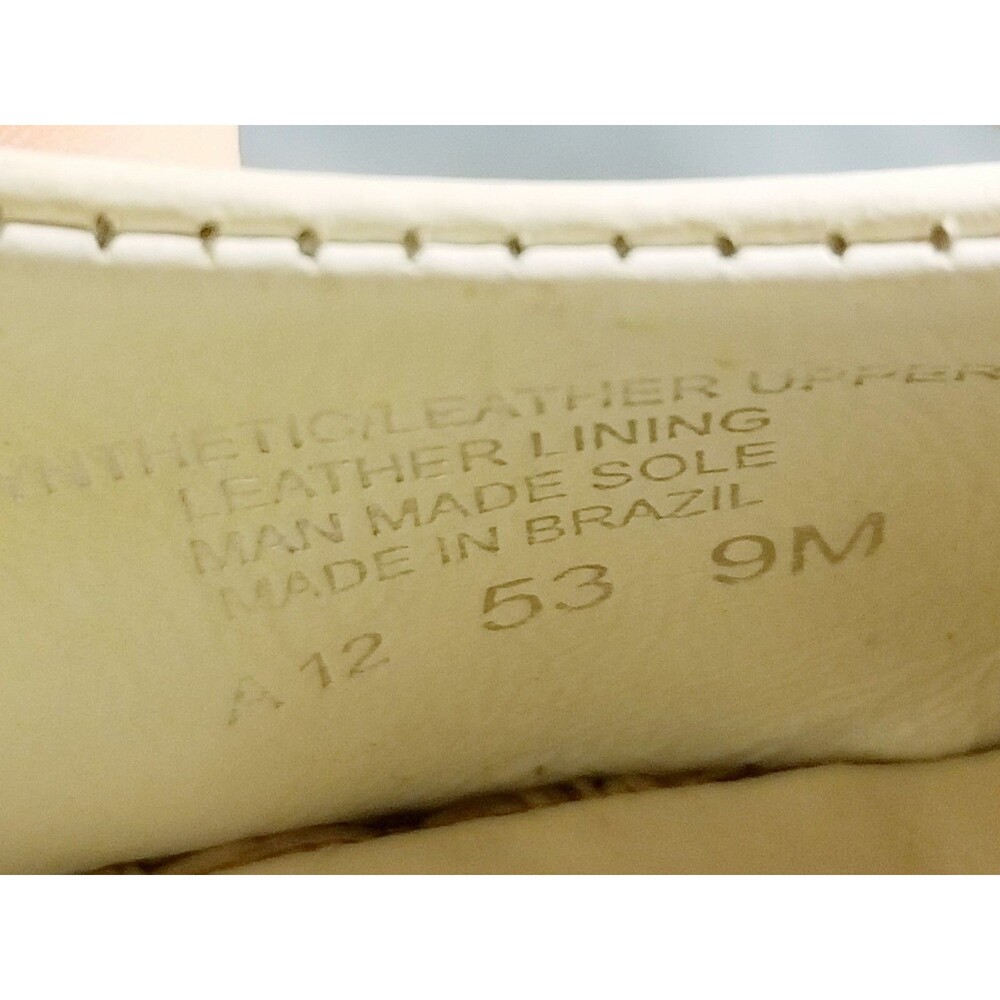 Tory Burch Sally Wedge Women Size 9 Beige Raffia Woven Straw Pumps Leather Lined - Picture 6 of 6